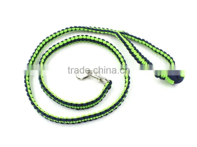 Paracord dog leash with ball, Monkey fist dog leash