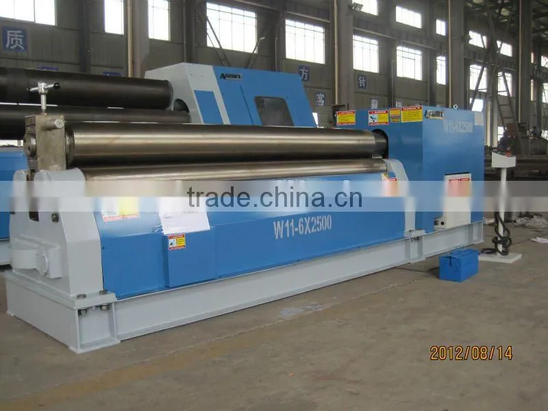 specification for sheet rolling machine,3-roller steel plate rolling machine