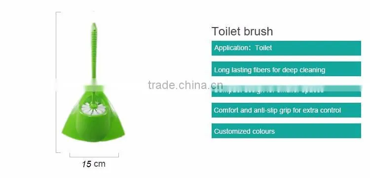 New Style Oem Color Toilet Brush With Triangular Socket