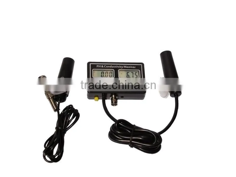 High quality portable PH & conductivity meter with backlight