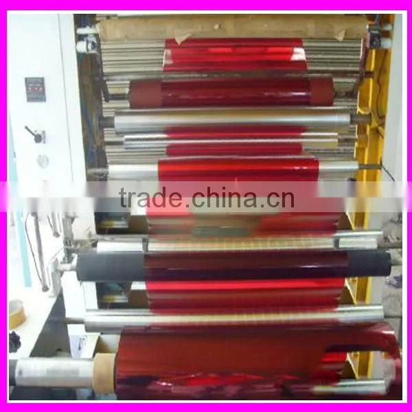Colorful metalized film for book covers