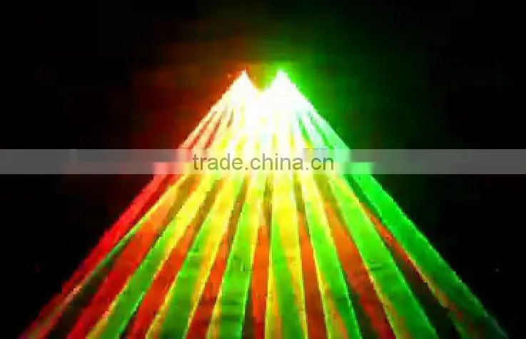 Double head red green laser light system