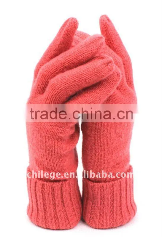 Plain Knitting Cashmere Gloves
