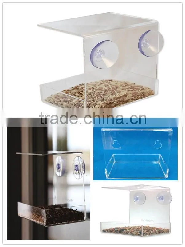 clear acrylic window hummingbird feeder