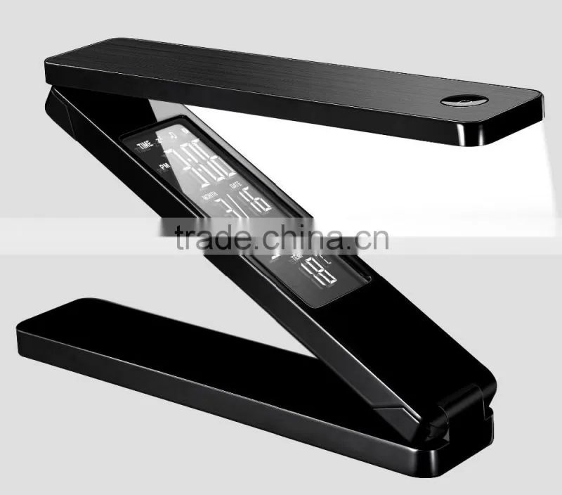 New style silver led folding table light small portable lamp for reading