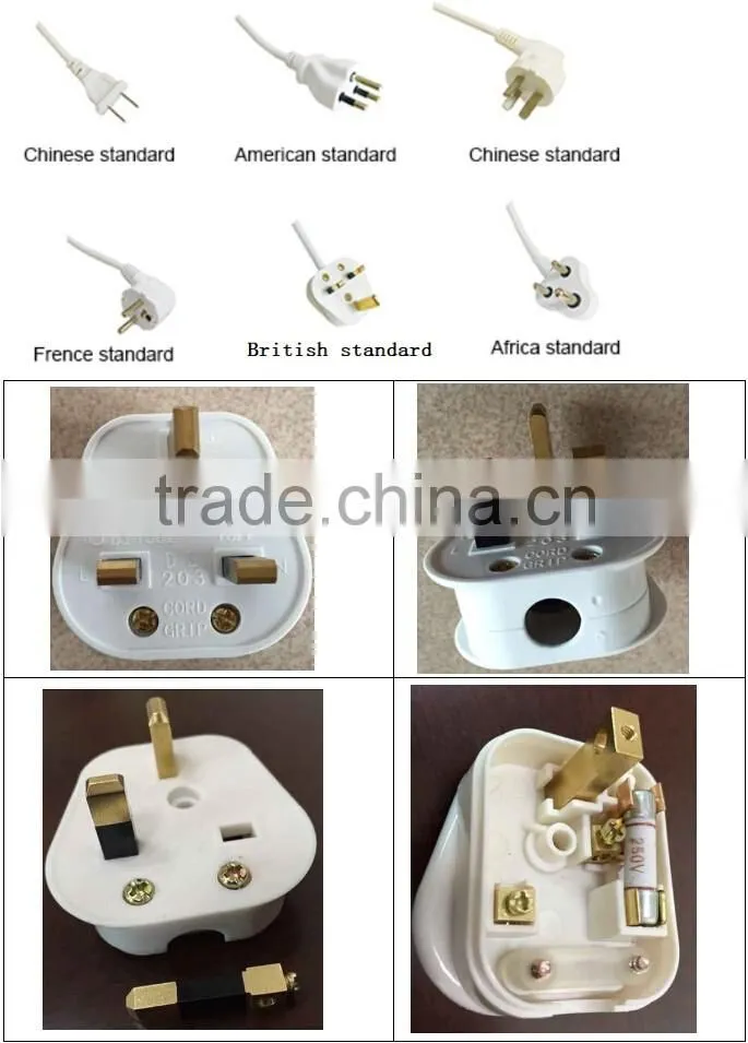 6 way colorful individual switch extension socket with pure copper Insert clip