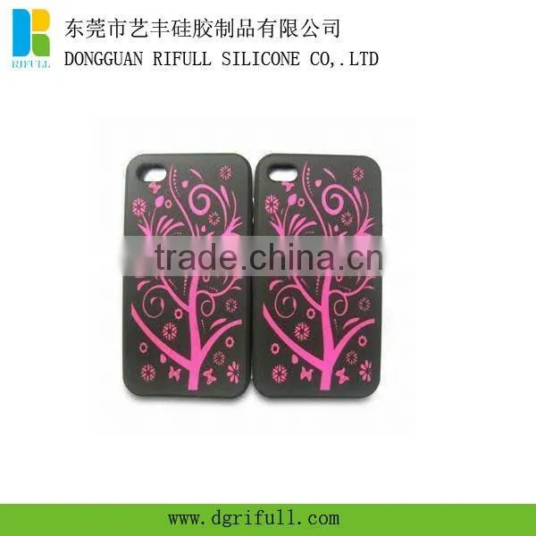 High quality durable custom silicone case for iphone 4