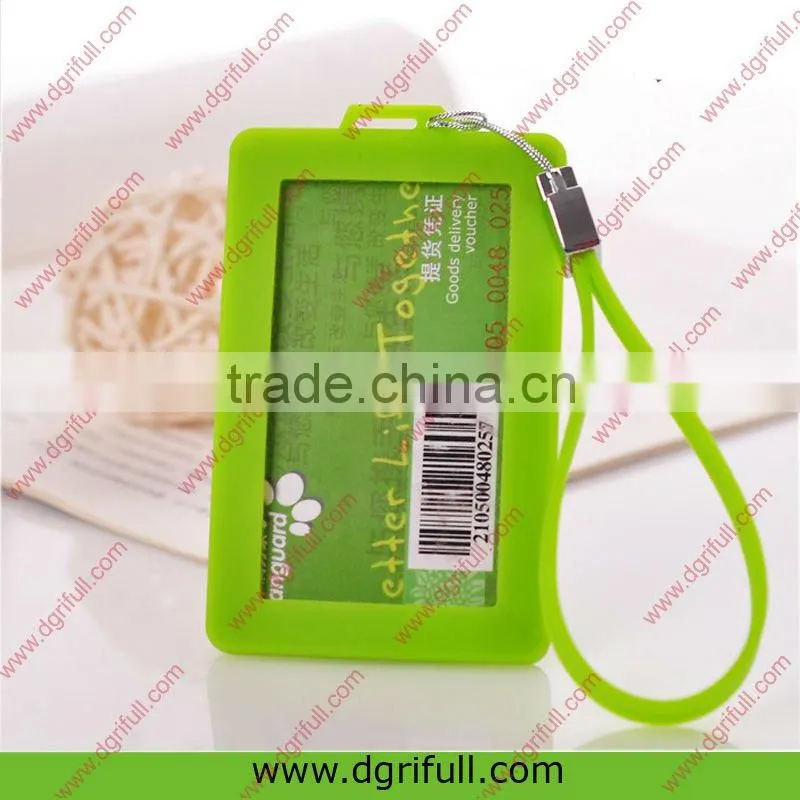 Candy color silicone bulk luggage tags