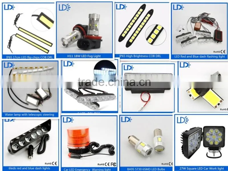 motercycle DRL LED truck backup lamp waterproof universal car round reversing light