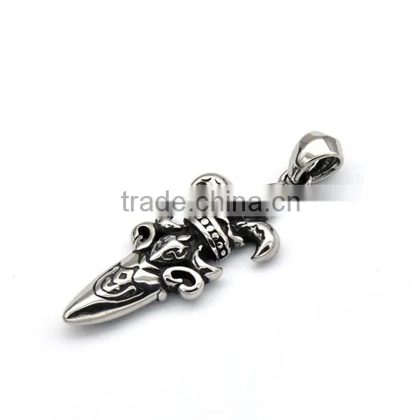 2016 Professional Mens Stainless Steel Cross Pendant Silver Vintage Charm Necklace Religious Jewelry