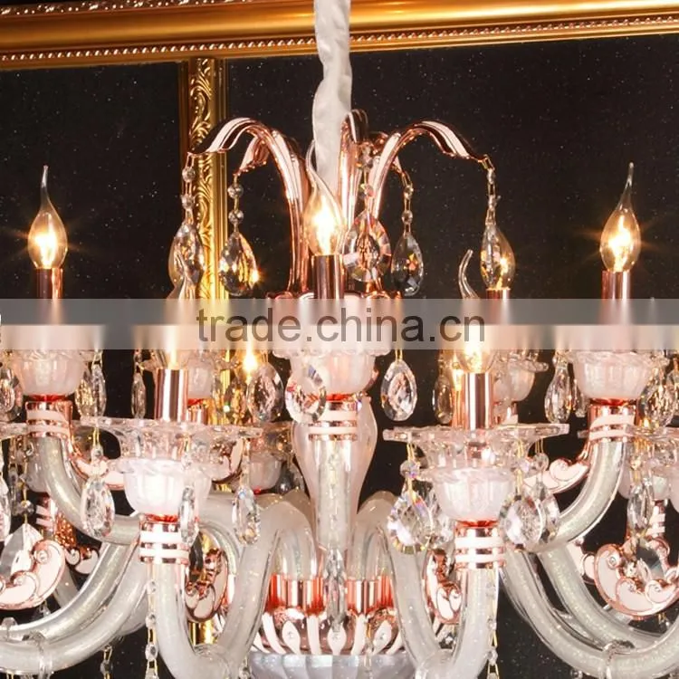 Vintage zinc alloy & glass bowl chandelier & pendant lighting