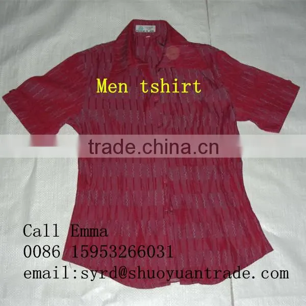 Top quality male clothes/shirts secondhand clothing