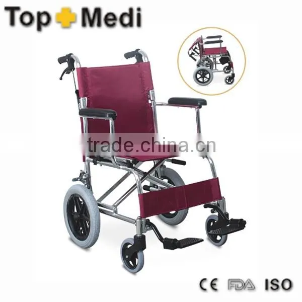 Rehabilitation Therapy Guangzhou suppliers light weight portable aluminum wheelchair