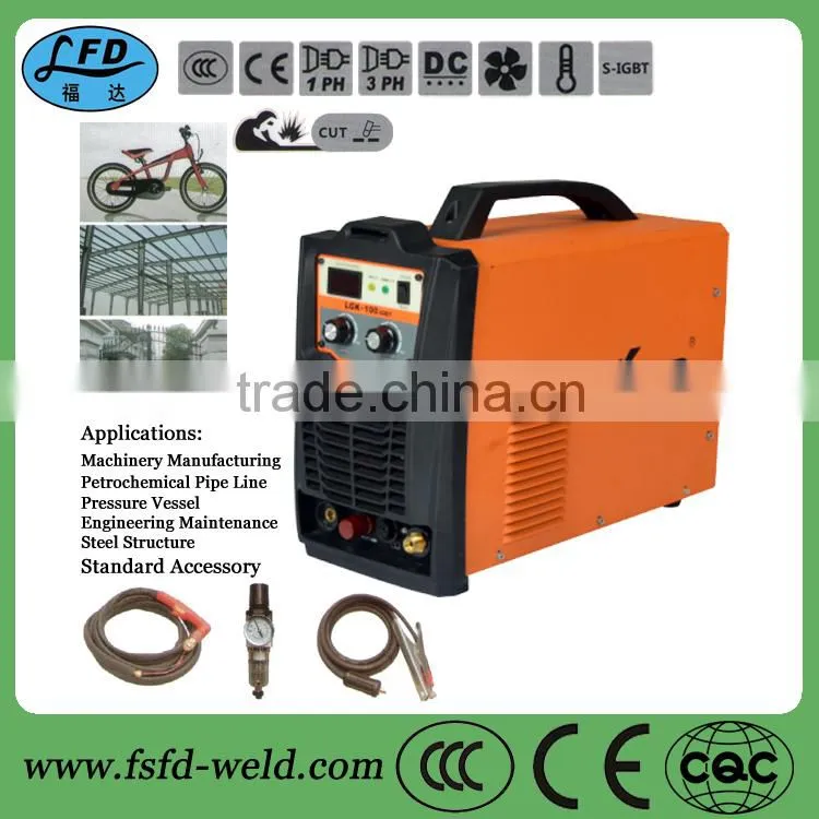 Inverter dc tig cutting mma 3 in 1 inverter plasma cut welder