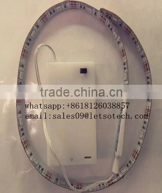 CE RoHS Certification Flex LED Strips Type RGB emitting color smd 5050 5v led strip light with battery box