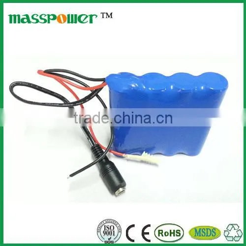 10400mAh 18650 1s4p battery pack