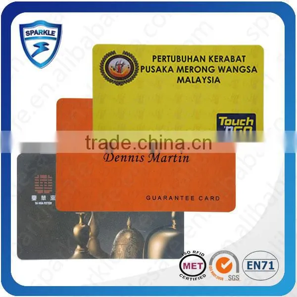 printable hiultra 13.56mhz pvc rfid cards