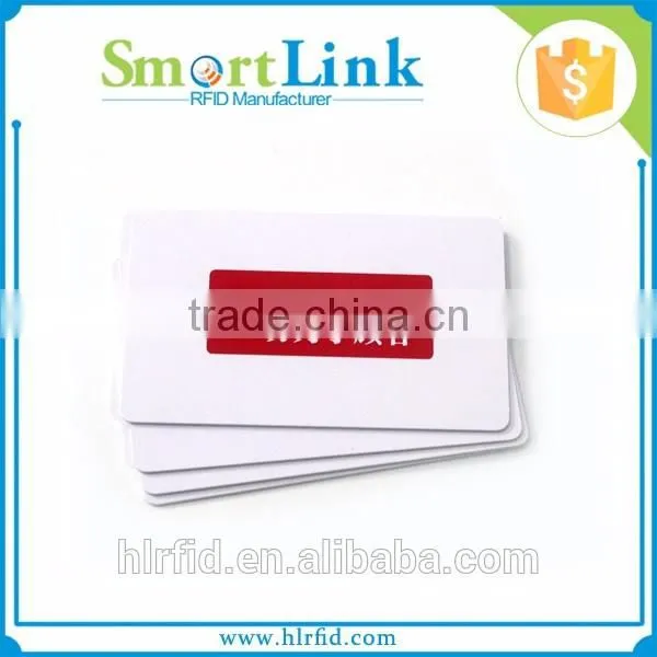 85.6*54mm plastic RFID hotel key card for access control