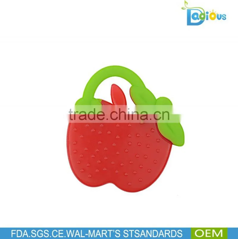 Alibaba Hot Selling Funny baby toys teether bpa free silicone teething ring