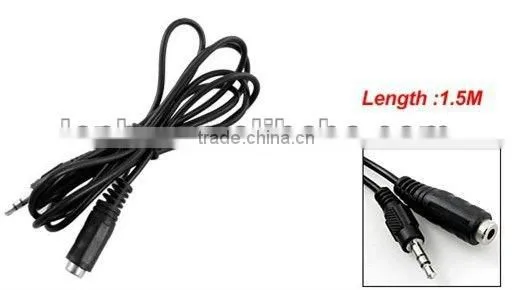 M/F 3.5mm Male to Female Extension Audio 1.5M Cable New