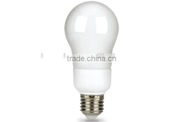A60 450lm 9w E27 pear shaped triphosphor fluorescent lighting bulb