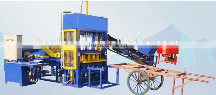 Small and cheap semi-automatic brick block making machine