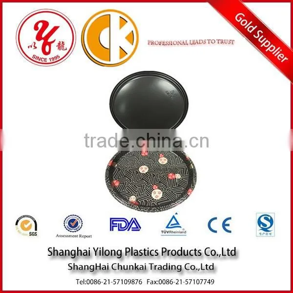 Factoy offer disposable round plastic tray for food