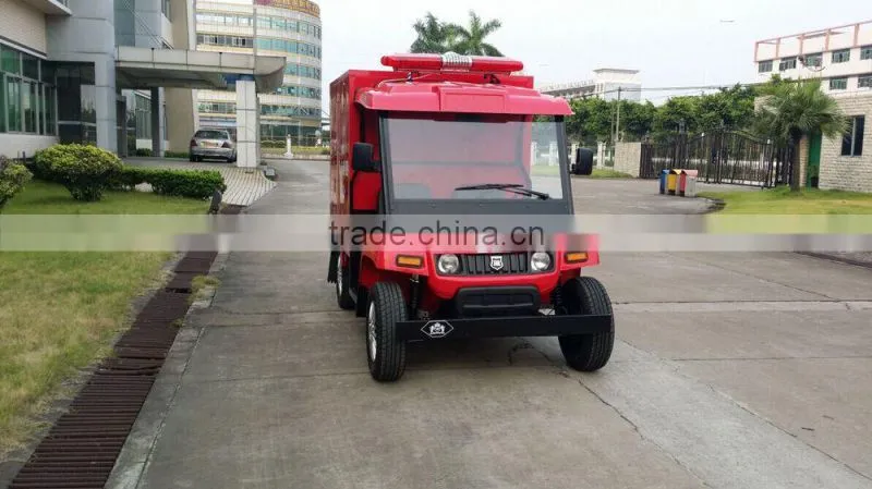High quality 4 wheel new electric fire fighting utility mini cars CE approved