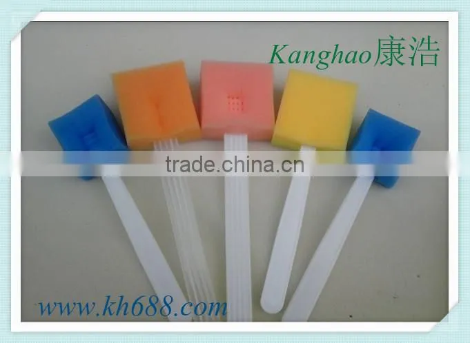 Factory directly sell latex free swab providone iodine scrub swabstick for doctor before surgical free sample