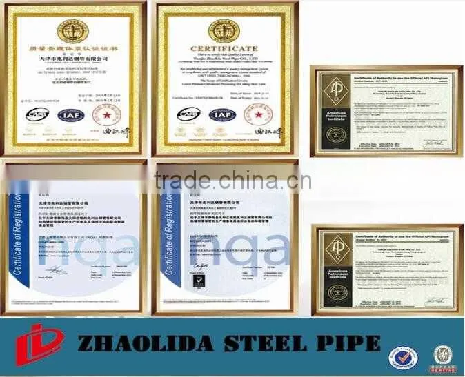 Q235 Q345 ASTM A53 , length 6-12m ERW black welded steel pipe