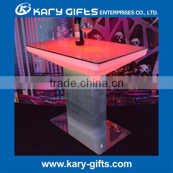 Illuminated cafe furniture beauty table led