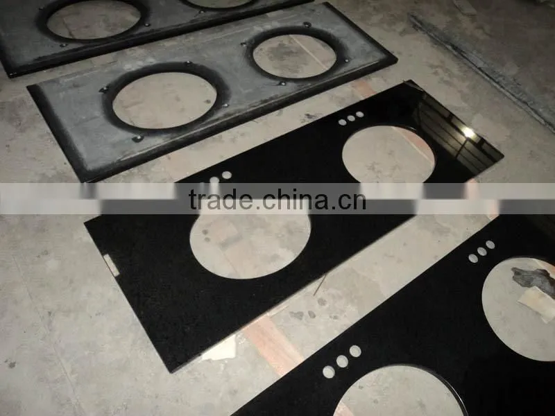 Absolute black granite countertop