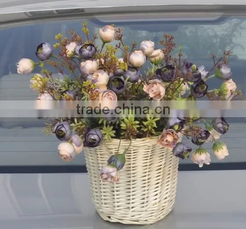 Wholesale White Wicker flower basket From Manufacturer