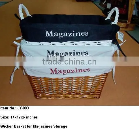 Hotsales Stair Wicker magazine basket