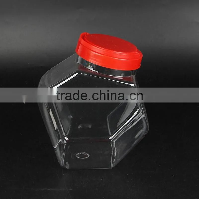 Plastic cookie jar biscuit tin small food jar