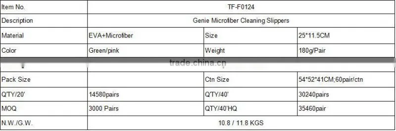 Slipper Genie Microfiber Cleaning Slippers/Cleaning Slippers