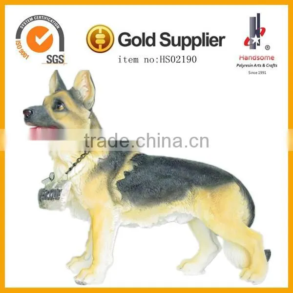 10.5 Inch Resinic Figurine Animal Sculpture Shepherd Dogs for Sale