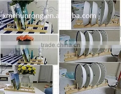wooden dish rack and bamboo dish rack