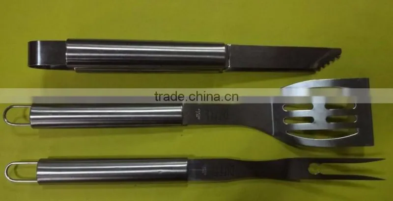Wholesale stainless steel barbecue tool set with case