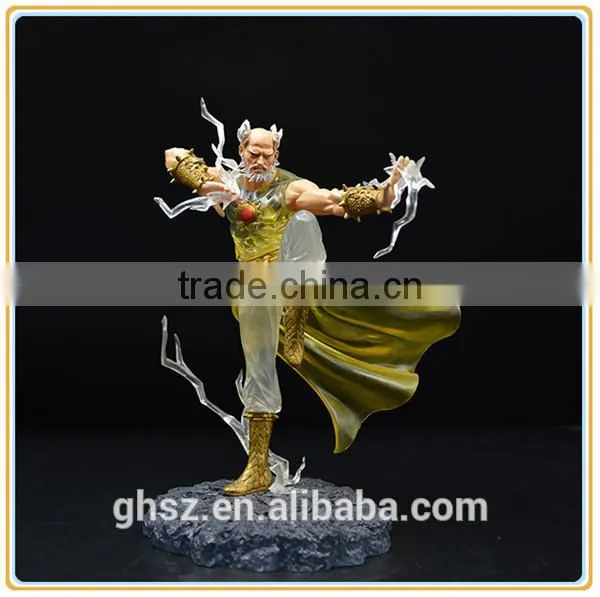 Custom plastic ancient statue hand paint craft pvc fighter figurine manufaturer