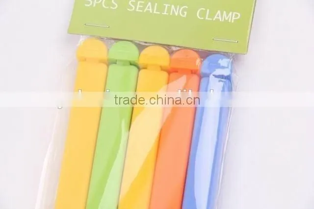 5pc colorful plastic sealing clip Food bag clip