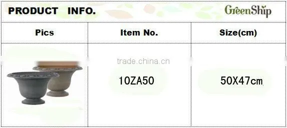 Decorative Garden Clay Pots Wholesale/ 20 years lifetime/ lightweight/ UV protection/ eco-friendly