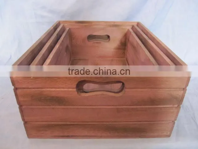 Antural color wooden crate ,wooden crate ,wooden fruit crate