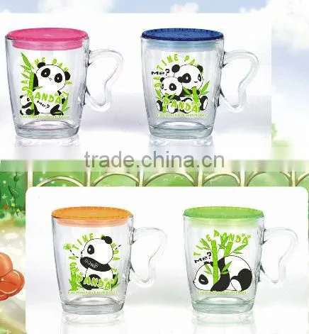 2014 hot sell insulated glass coffee cup without handle