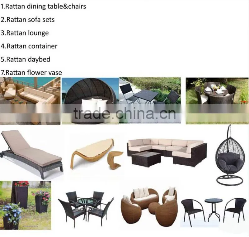 Wicker rattan dinning Set table with chairs 5pcs AY4009
