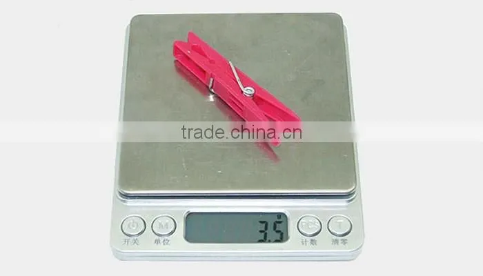 decorated racks of pretty PP material colorful plastic peg