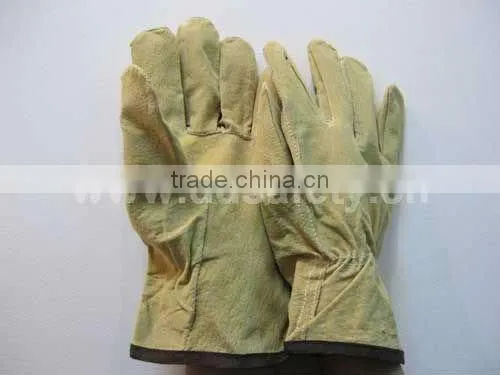 DDSAFETY Auto Luva De Couro Leather Glove Driver Pig Leather Gloves
