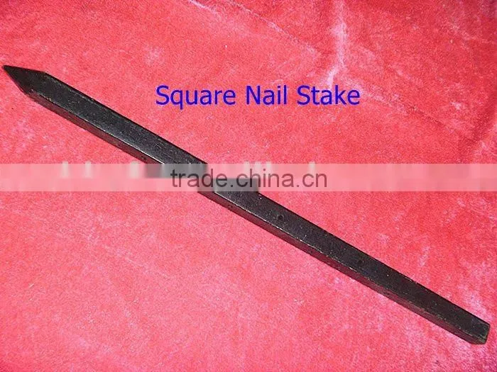 3/4 and 7/8"round steel nail stakes paint on hot sale