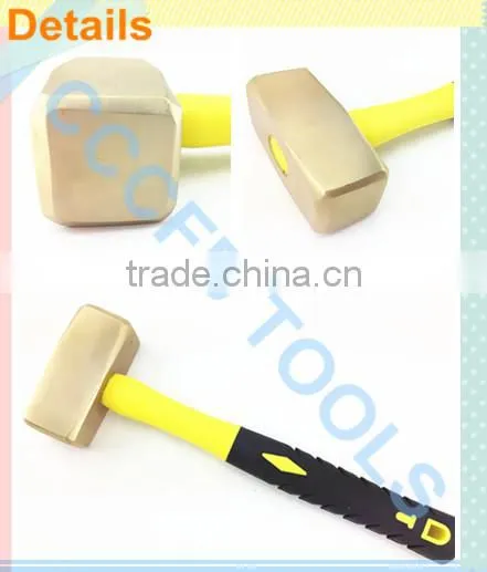 Non-sparking Aluminum Bronze Hammer Sledge German Type With Fiber Handle,Explosion-proof Hammer Sledge