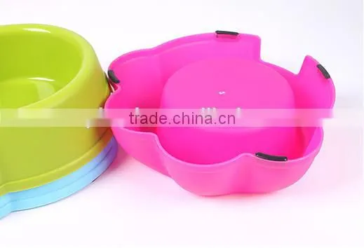 custom make Non-slip disposable plastic PET travel pet bowl for wholesale